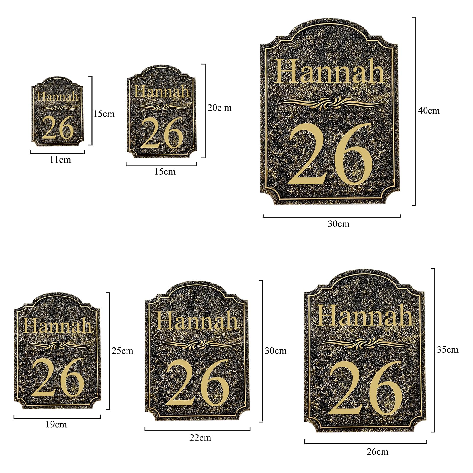 Numéro De Maison Personnalisé, Panneau D'adresse En Acrylique, Plaque D'adresse Vintage, Signes Pour L'extérieur De La Maison, L'hôtel, Le Bureau, Le Jardin, En Métal Ou En Acrylique