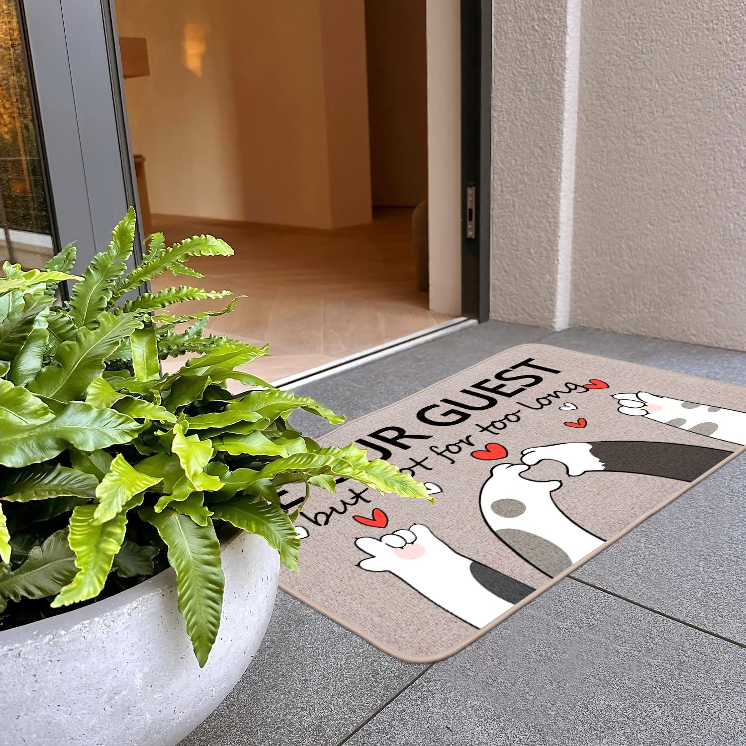 Snapklik.com : Be Our Guest Door Mats 17x29 Inch, Decorative Welcome ...