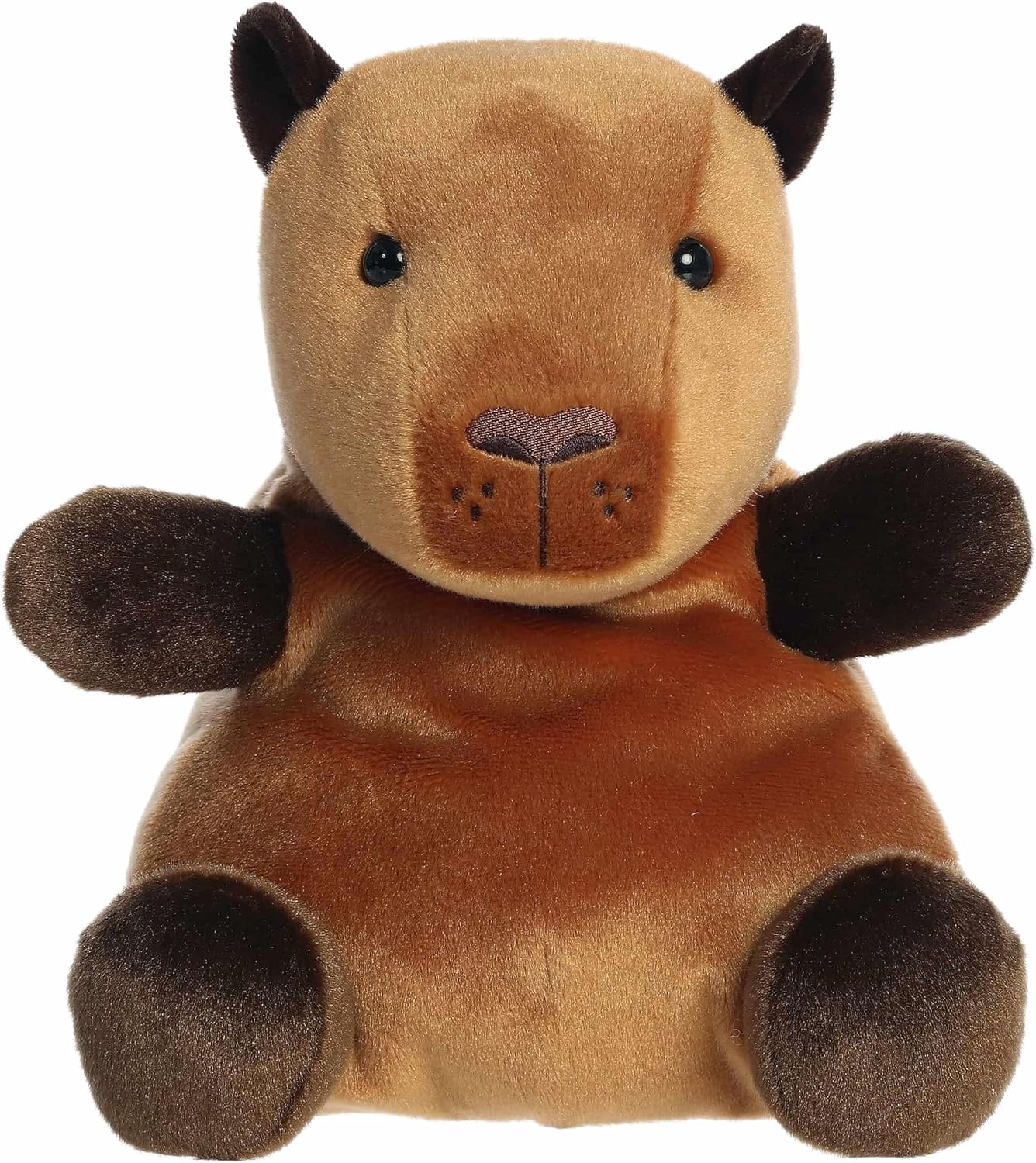 Aurora® Adorable Palm Pals™ Party Sized Sid Capybara™ Stuffed Animal - Fun Collectible Plush for Kids and Adult Collectors - Perfect for Decorating Rooms and Birthday Gifts - Brown 12 Inches