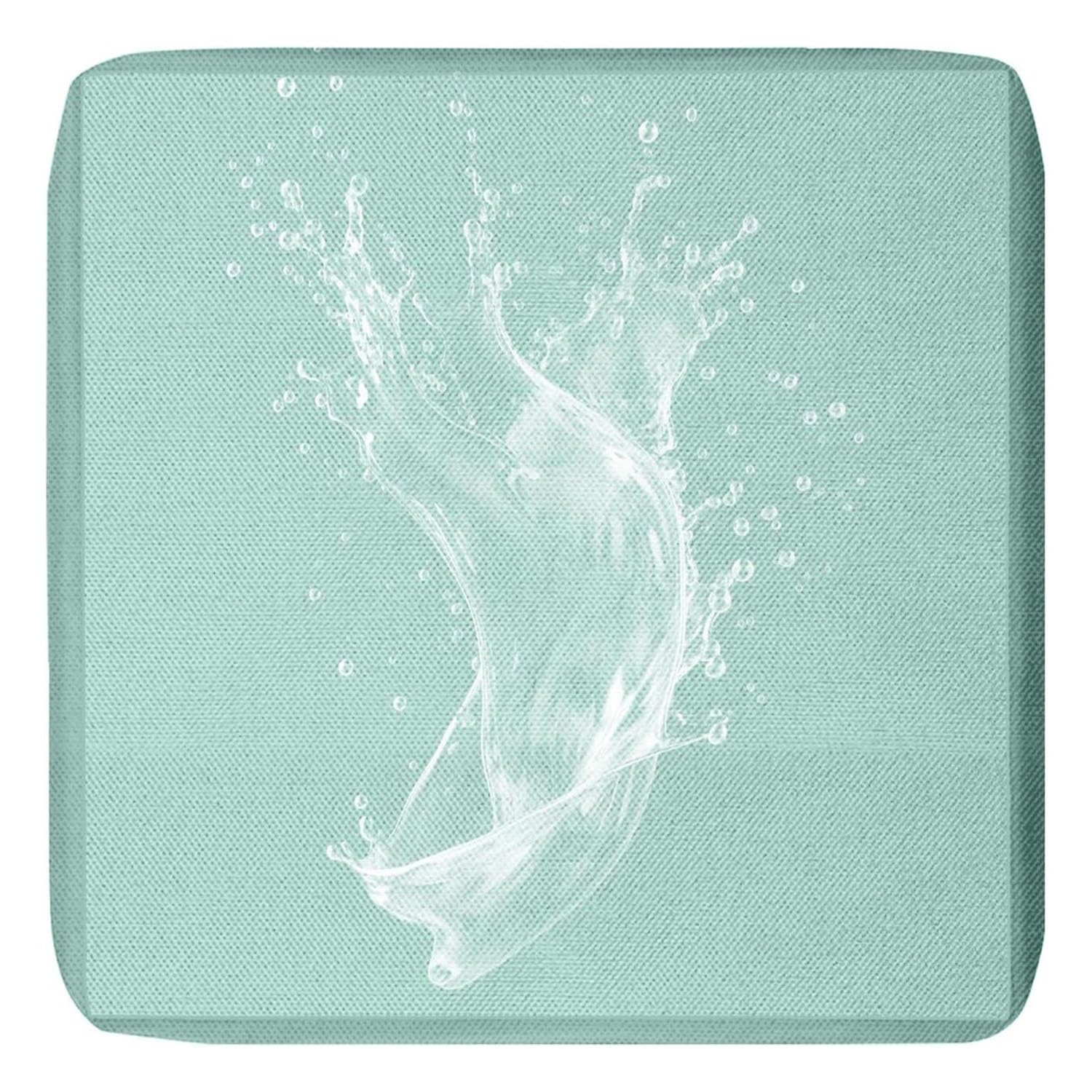 MSNCS 1/2/4 PCS Sofa Seat Cushion Covers Outdoor Waterproof,Garden Replacement Furniture Seat Covers with zipper,Washable,for Indoor Outdoor Patio Sofa(Aquamarine,55x45x10cm 1pcs)