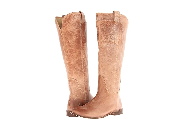 frye paige tall riding boots tan