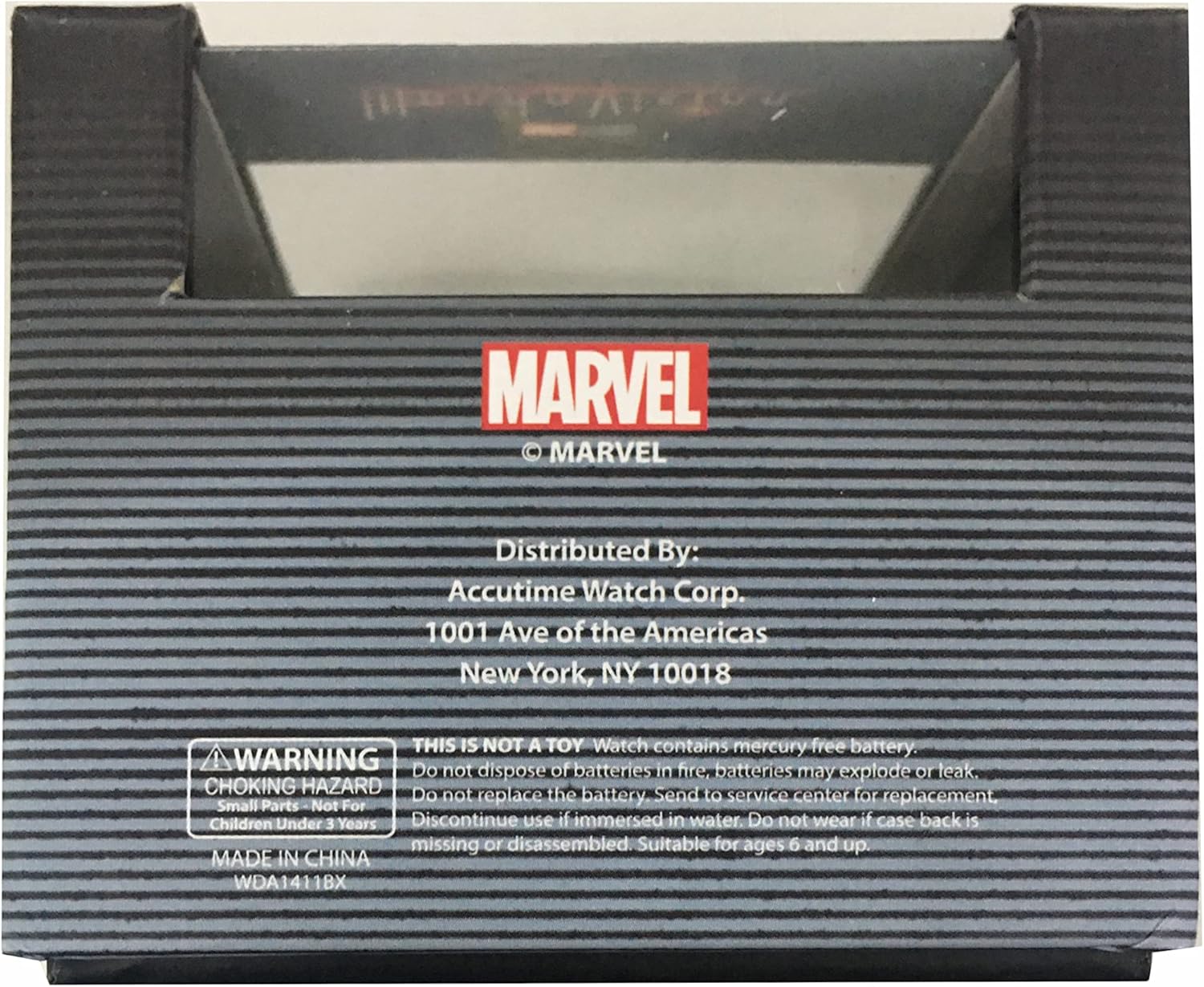 Accutime Kids Wandavision Analog Quartz Wrist Watch with Small Face, Gold Accents for Adult (WDV8000AZ)