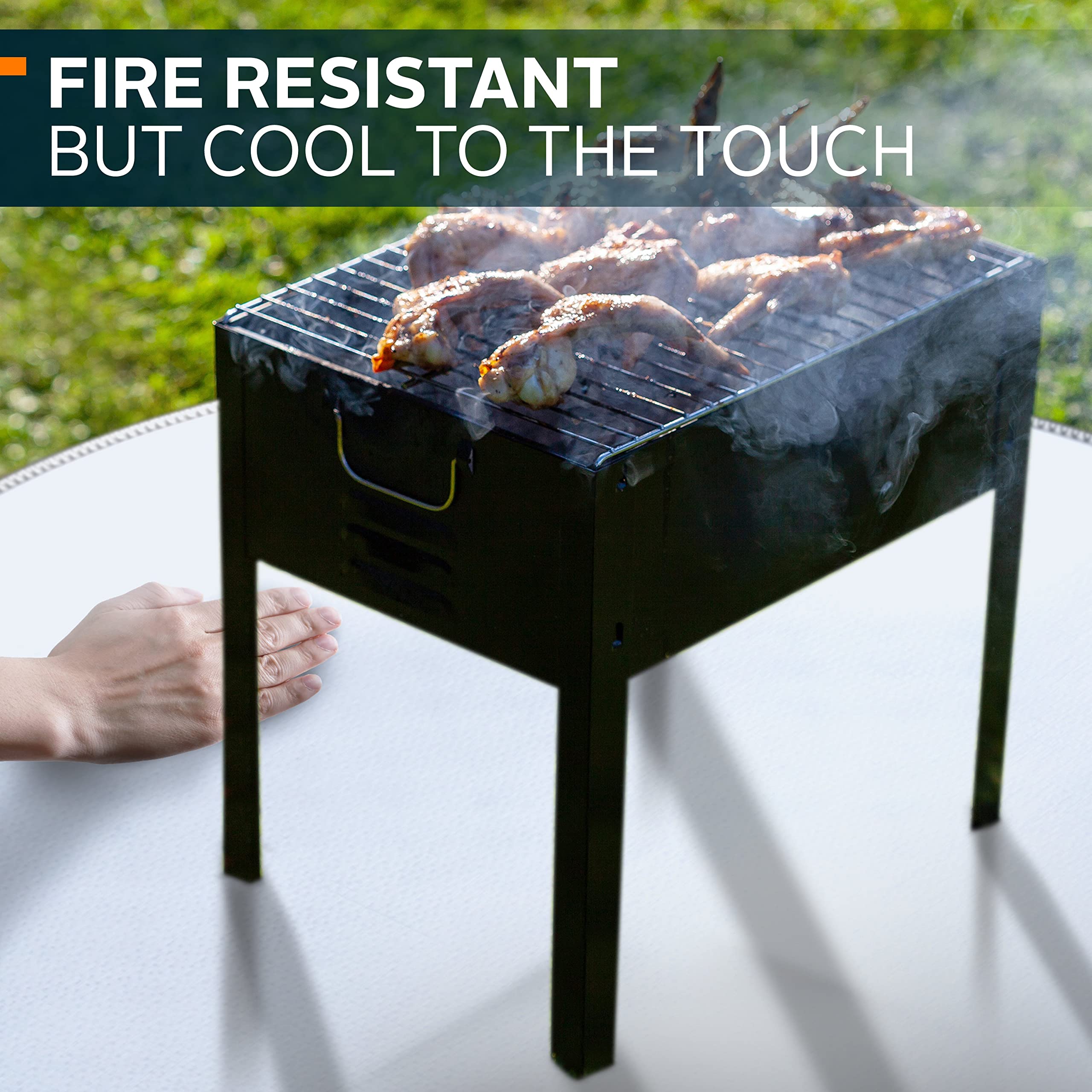 Buy GrillBee Fire Pit Mats for Under Fire Pit Heat Deflector 38" Deck