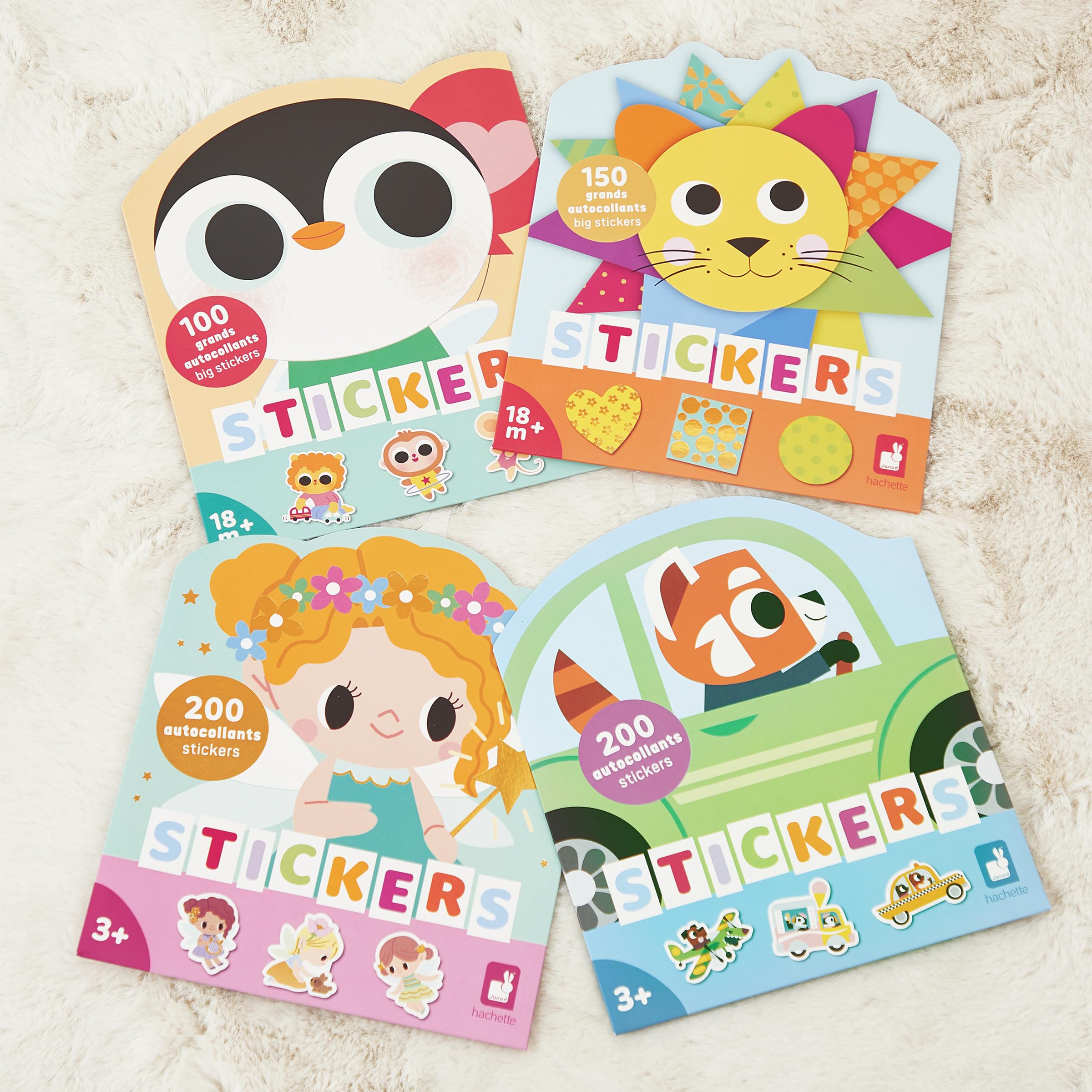 JANOD - My Arts & Crafts - Dès 3 Ans - Gommettes Géométriques - 4 Tableaux - Kit Loisir Créatif