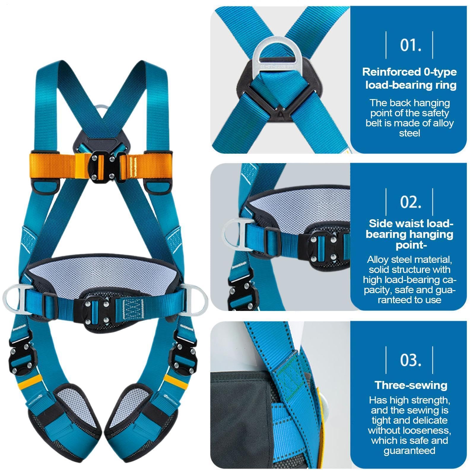 Imbracatura Da Arrampicata Su Roccia Imbracatura Di Sicurezza A Cinque | Cintura Di Sicurezza Per Tetti, Antincendio, Soccorso, Arrampicata Su Roccia, Edilizia, T