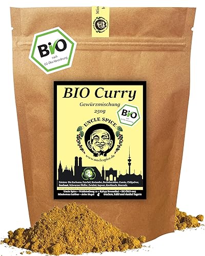 UNCLE SPICE® BIO CURRY Gewürzmischung - 250g Currypulver nach altem