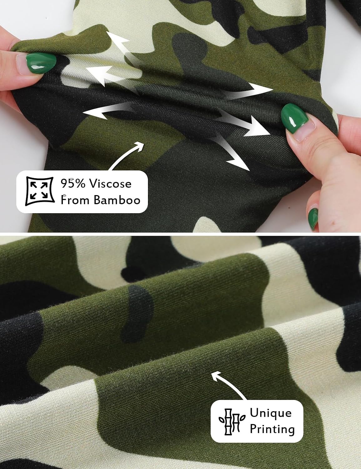 A&J DESIGN Bamboo Viscose PJs for Ages 2-10, All-season Long Sleeve PJs