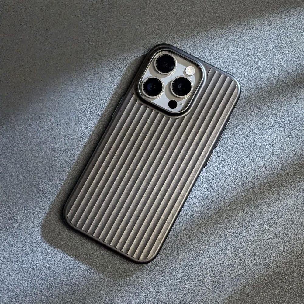 Coque iPhone 17 Pro Max fine à rayures plaquées pour un style urbain - 6