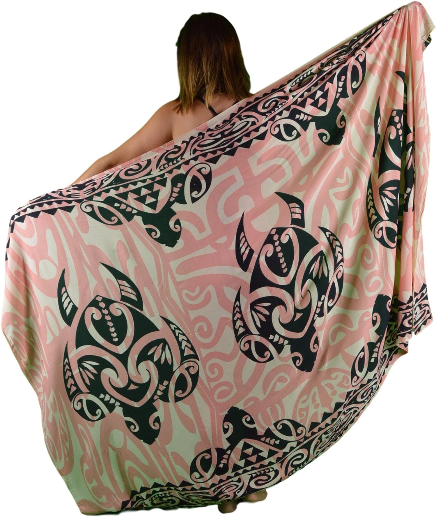 Full-Sized Sarong - Tattoo Turtle Trio