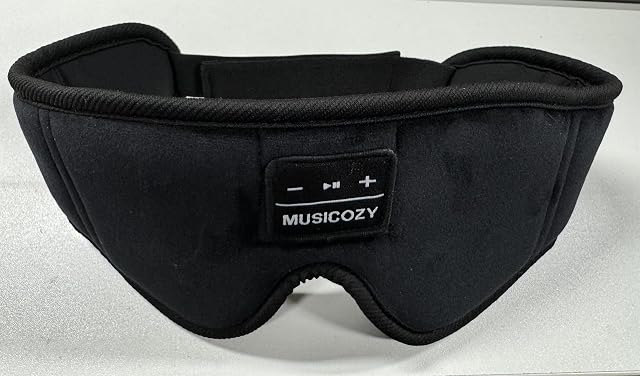 MUSICOZY Sleep Mask Eye Mask for Sleeping Super Soft 3D Contoured Sleeping Mask for Men Women Side Sleepers