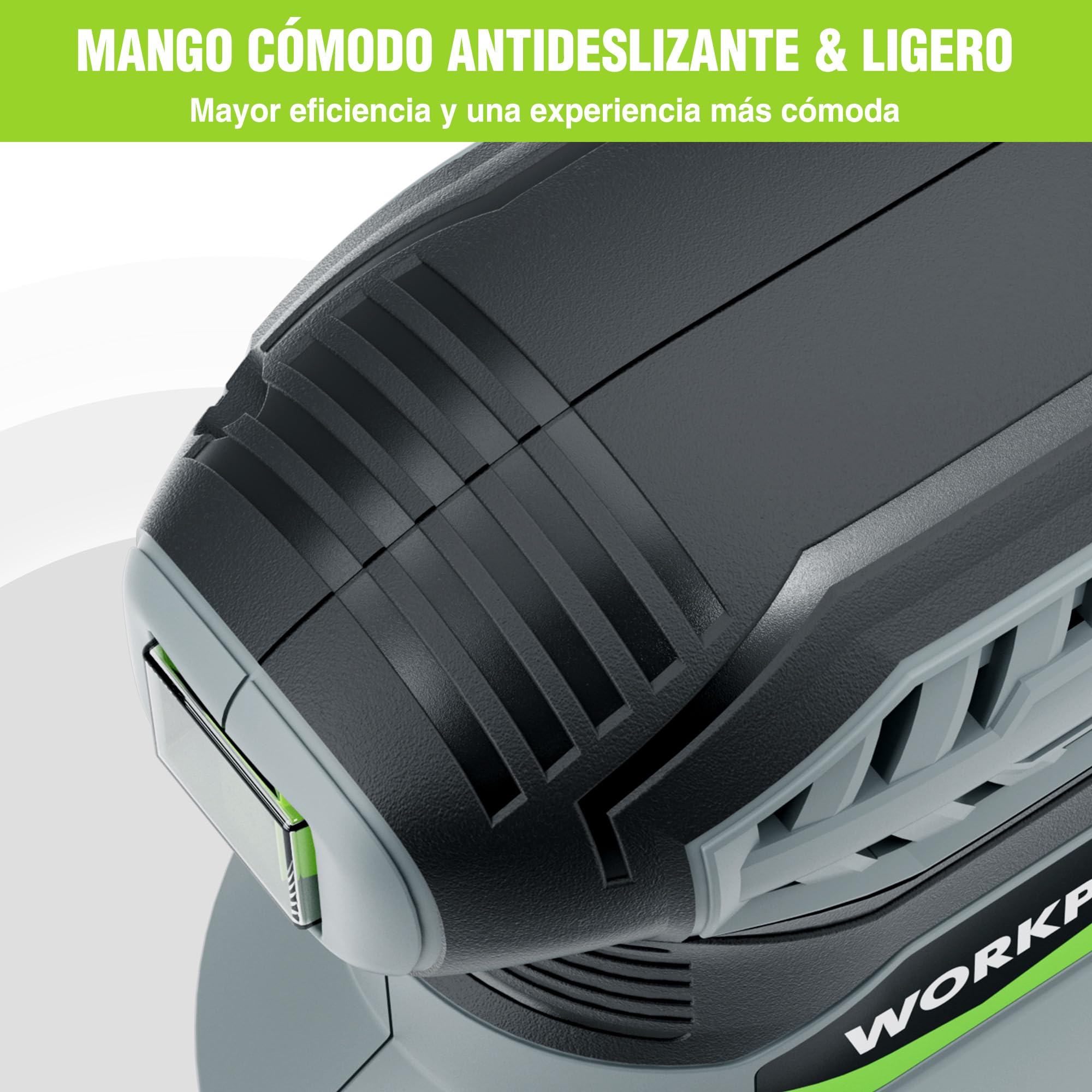 WORKPRO Lijadora Eléctrica de Detalle Mouse 130W, 13000 RPM, con Bolsa de Polvo y 20 Hojas de Lija, Lijadora Orbital Triangular para Madera, Muebles, Carpintería y Bricolaje