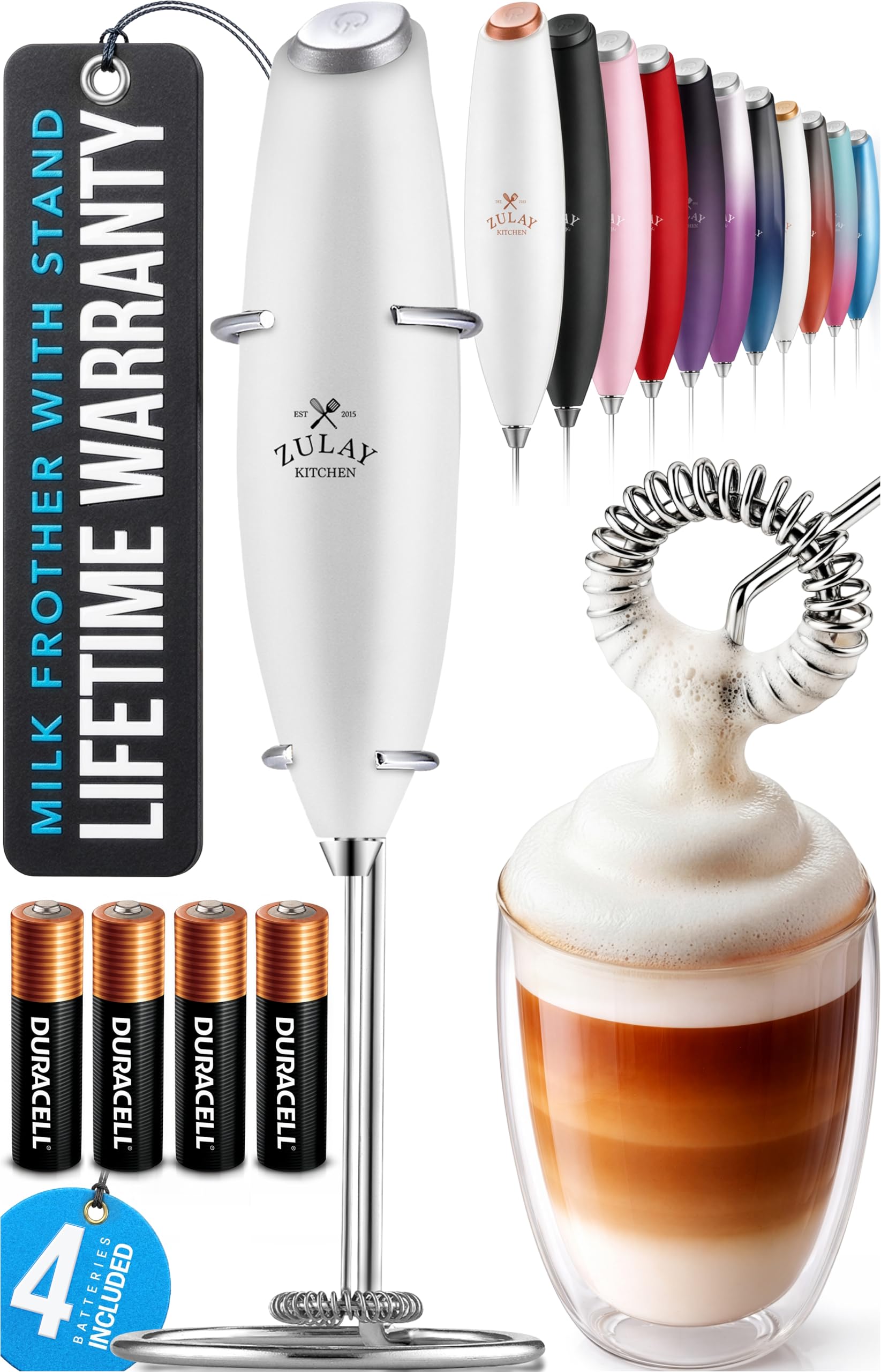Zulay Kitchen Milk Frother Wand