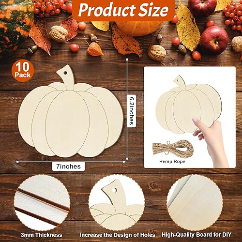 Miniatura 226 de Trébol de madera de gran tamaño de 7 pulgadas, adornos para el día de San Patricio para pintar, tréboles de madera en blanco en blanco, sin