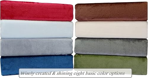 Miniatura 8 de Manta de cama súper suave, tamaño King, de franela, acogedora, mullida, ligera, de gran tamaño, color verde