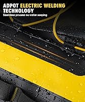 Vista 8 de NICECNC Mochila impermeable para motocicleta, 40 L, 500D PVC universal para asiento trasero de motocicleta, bolsa seca, bolsa de cola de Amarillo