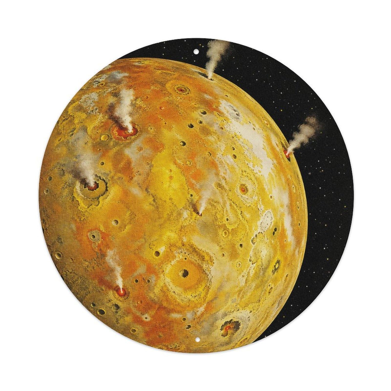 Astrobiology Io Jupiter Moon Space Exploration Universe Metal Tin Sign
