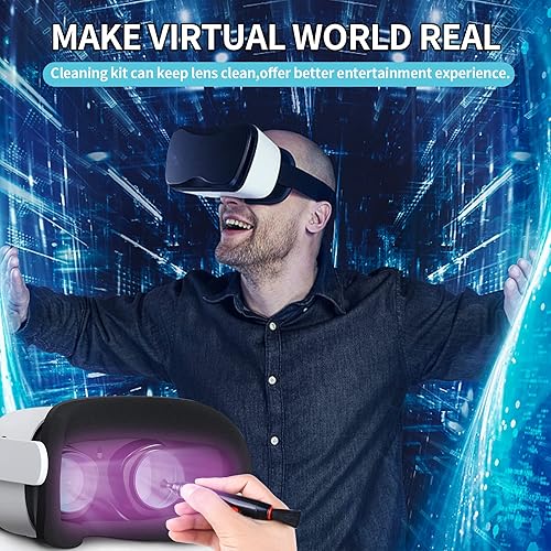 Miniatura 4 de AKIKI Kit de limpieza de auriculares de realidad virtual, kit de limpiador de lentes para MetaOculus Quest 2 Quest RiftS, HTC Vive Pro Cosmos Elite