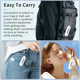 for Soundcore AeroFit 2 by Anker Case Cover, Wireless Earphone Silicone Protective case (with Carabiner + Lanyard) Drop-Proof, Scratch-Proof, Shock-Proof, Reserved Charging Port, dust-Proof (White)