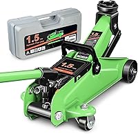 Vista 17 de DNA Motoring Gato de Piso de 3 Toneladas (6000 libras) de Capacidad, Gato de Servicio de Elevación Rápida de Perfil Bajo de Acero Resistente Negro