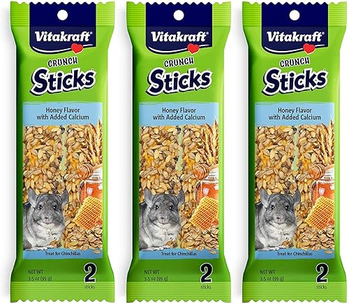 Vitakraft 3 Pack of Honey Flavor with Added Calcium Crunch