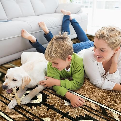 Miniatura 6 de South West - Alfombra de área nativa americana (cigarro, 2 pies x 7 pies)