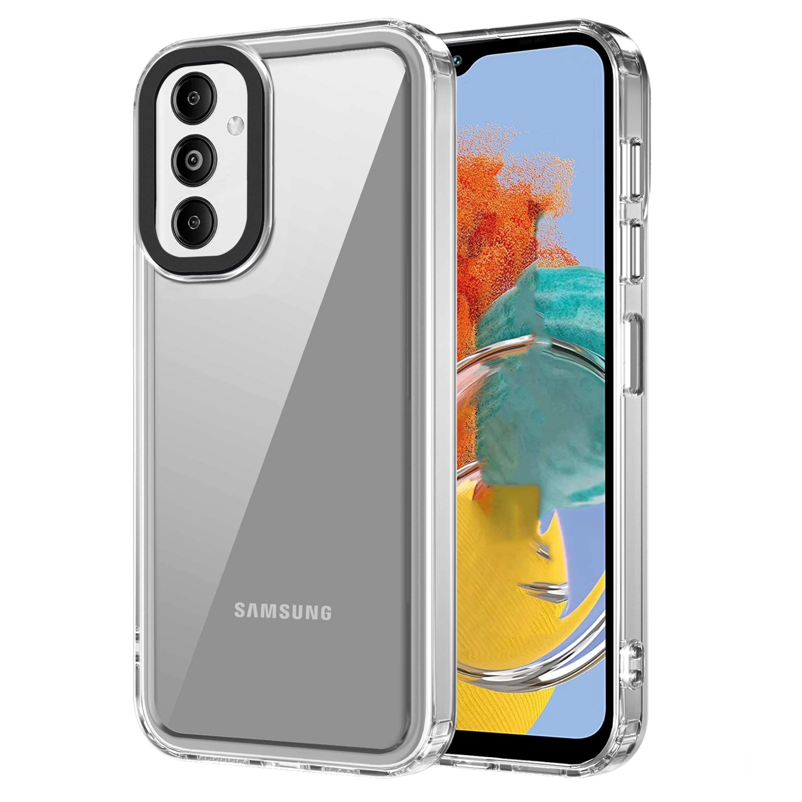 Amazon Basics Back Case Cover for Samsung Galaxy M14 5G (TPU + PC_Transparent) (B0CSPG759W) Amazon Price History, Amazon Price Tracker