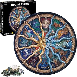 Comprar TaimeiMao Puzzle 1000 Piezas Adultos, Puzzles Redondo Creativo Rompecabezas de Constelación Pintados - 67.5CM