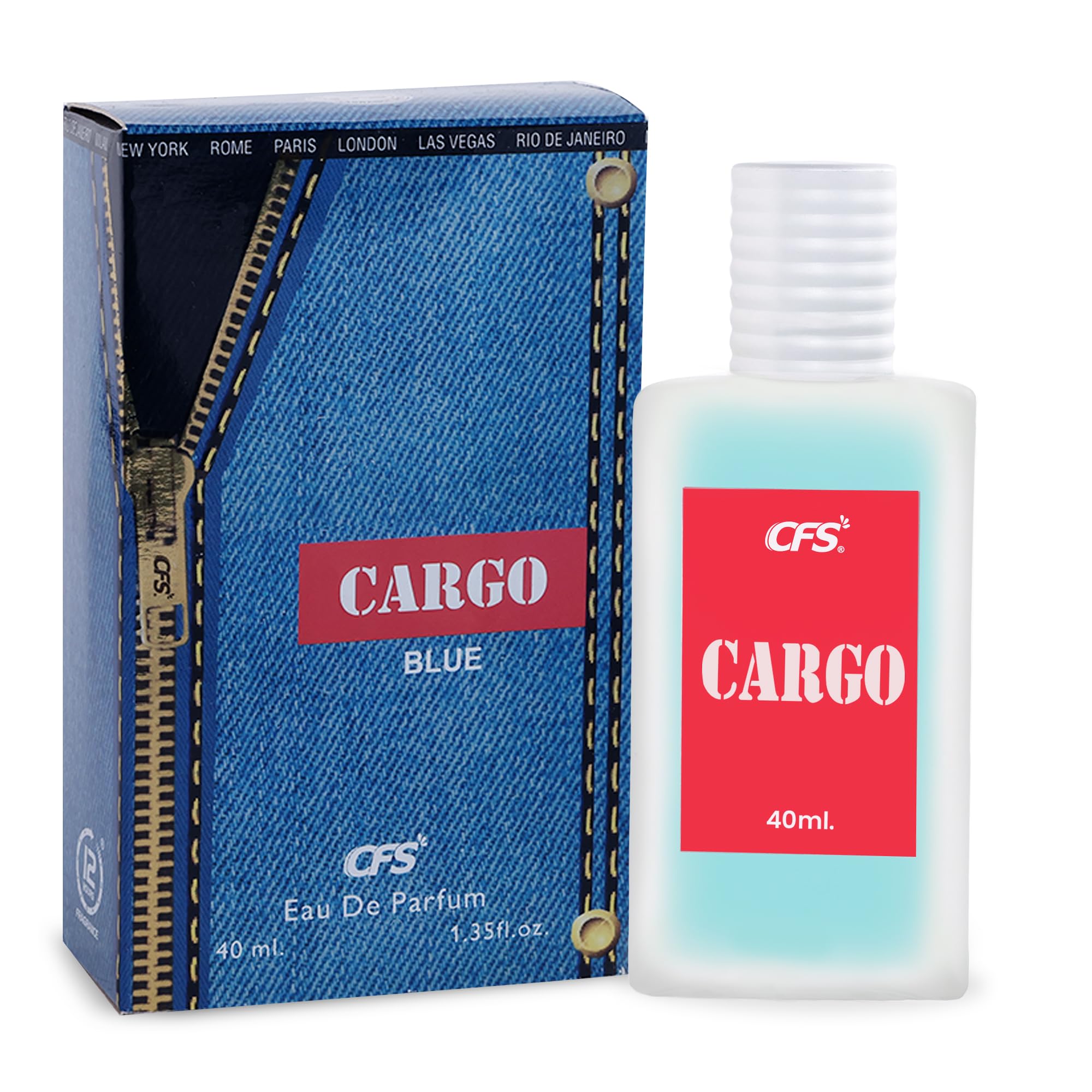 CFS Cargo Blue 40ml EDP Long Lasting Unisex Perfume for Men & Women-image-18