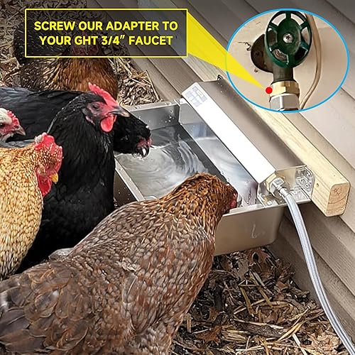 Miniatura 9 de Dispensador automático de agua para perros, dispensador de agua grande de acero inoxidable 304 de 2 galones para interioresexteriores, alimentador