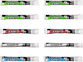 Windy City Novelties (10 Pack) 12 Hour Duration Military Chemical Light Sticks Multi Color Green | Red | White | Blue