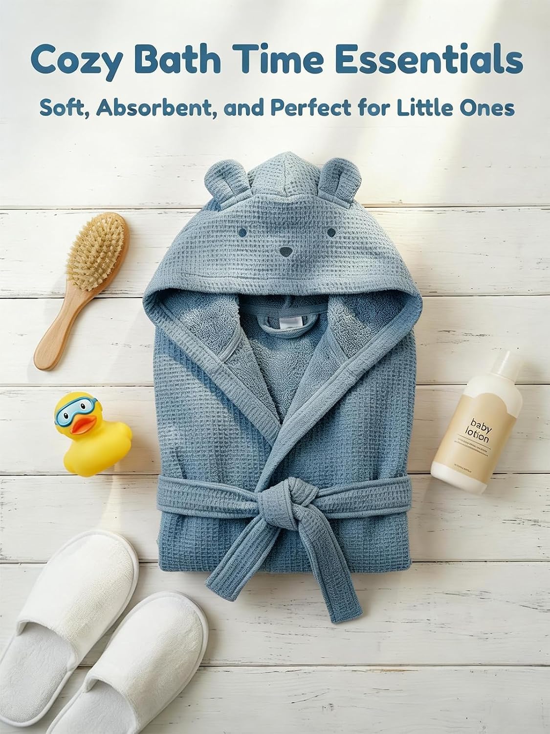 Girls Robe Terry cloth Bathrobe Towel Warm Bath Robes Spa 100% Cotton Absorbent Bathrobe Kids Gifts for 2-12 Years