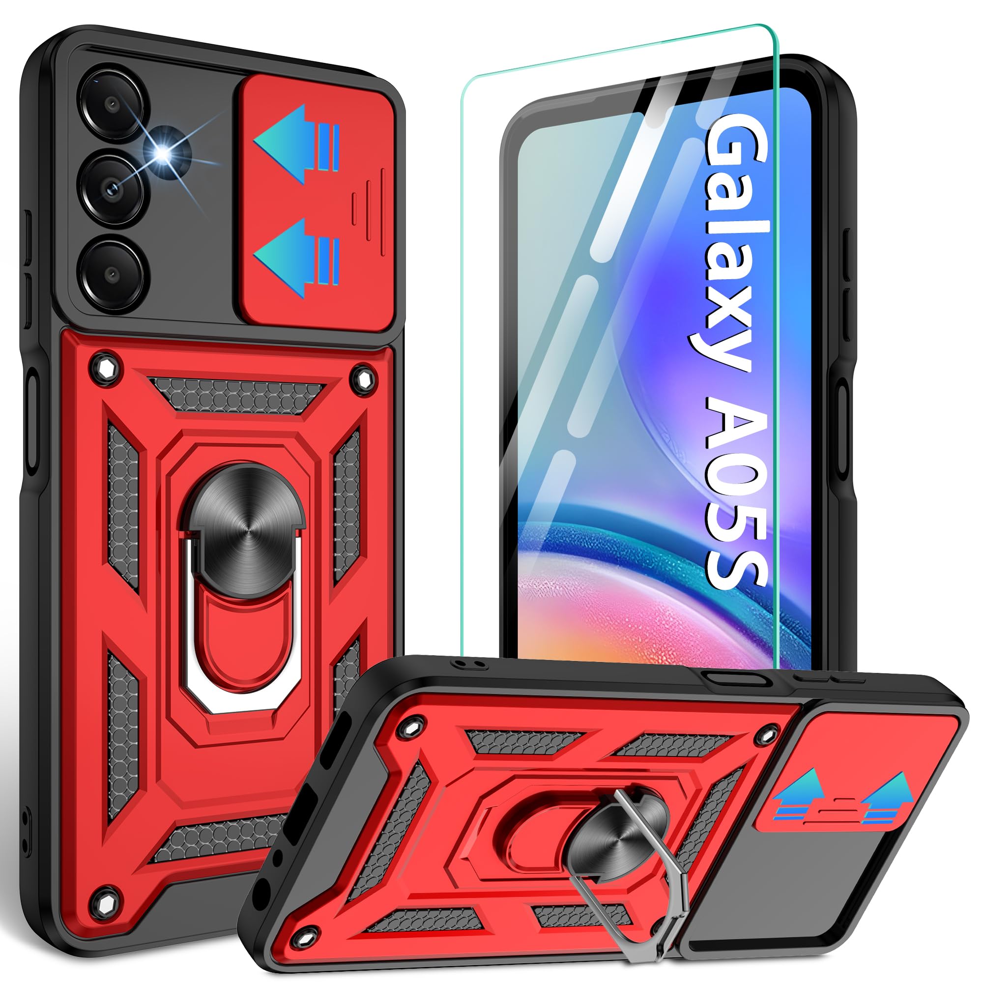Coque Samsung Galaxy A05s 4G rouge finition premium haute protection - 8