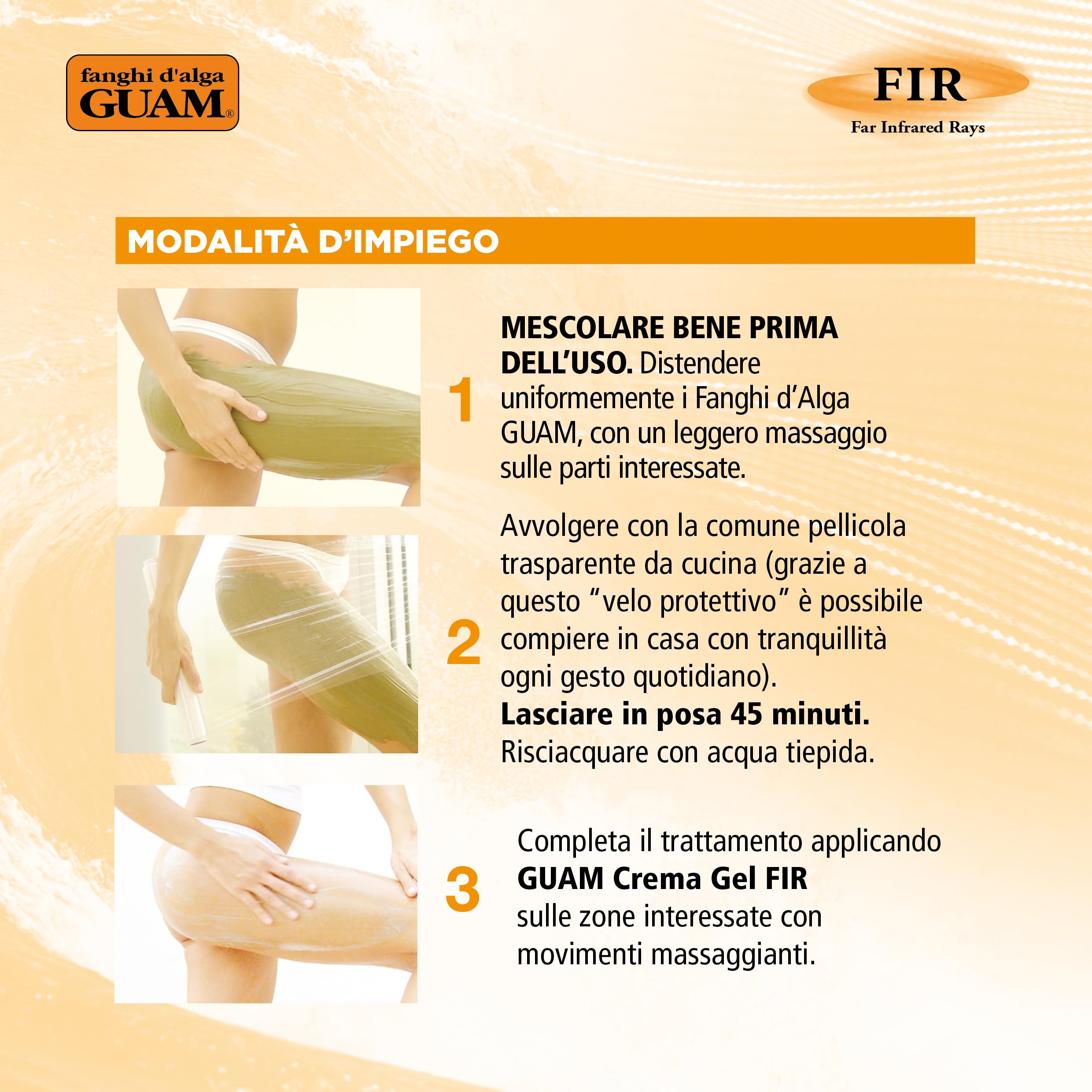 Guam GU2787 Fango pancia e girovita FIR, 500 gr
