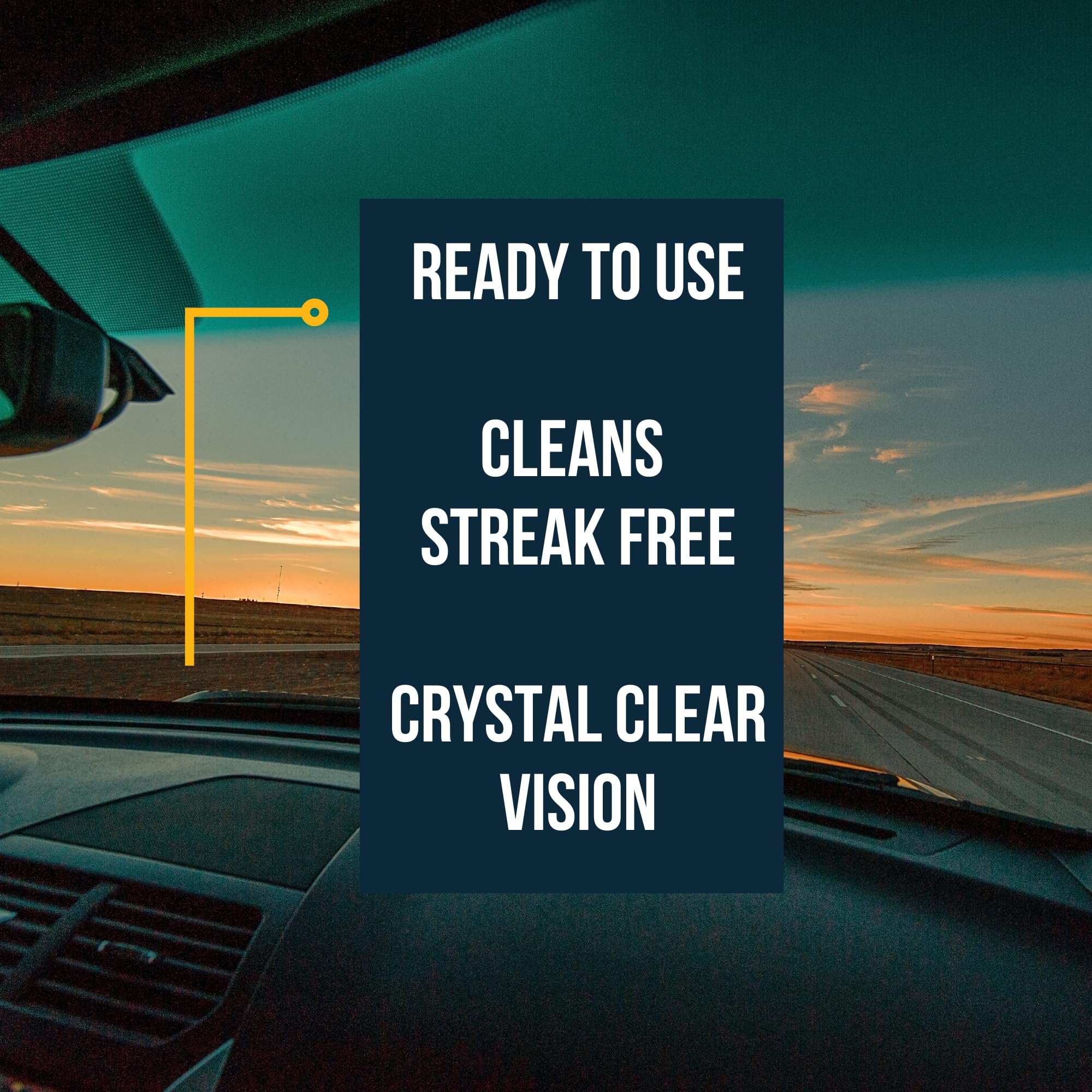 Presidential Pre-Mixed Windshield Washer Fluid - Streak-Free Cleanliness, Removes Bugs & Tar - Winter Protection - Made in USA - (5gal)