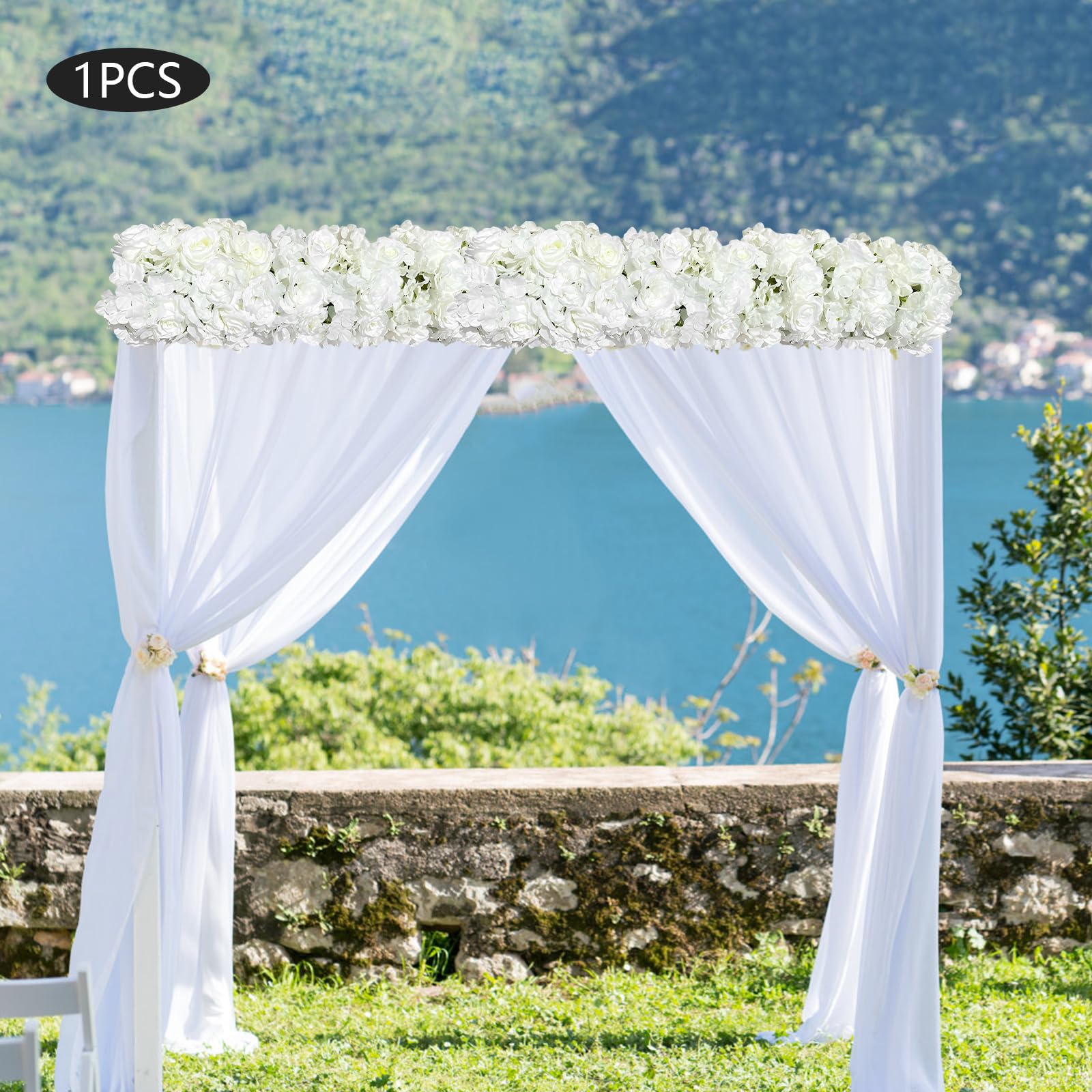 Kunstblume Rosengirlande Seidenblumen Hängepflanze Blumenranken für Hochzeit Tischdeko Party Wand Garten Dekor