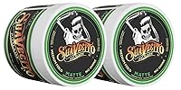 Vista 1 de Suavecito Pomade - Fórmula mate (sin brillo) de 4 onzas, paquete de 2, pomada de cabello de sujeción media para hombres, pasta de cabello mate