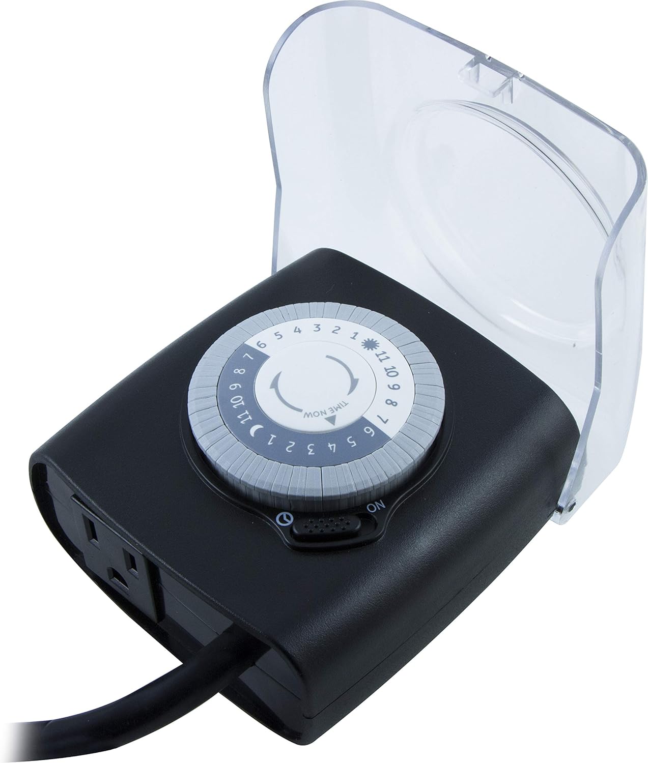 GE Extreme Weather Outdoor Mechanical Timer, 24 Hour Heavy Duty Plugin, Operational Down to 40