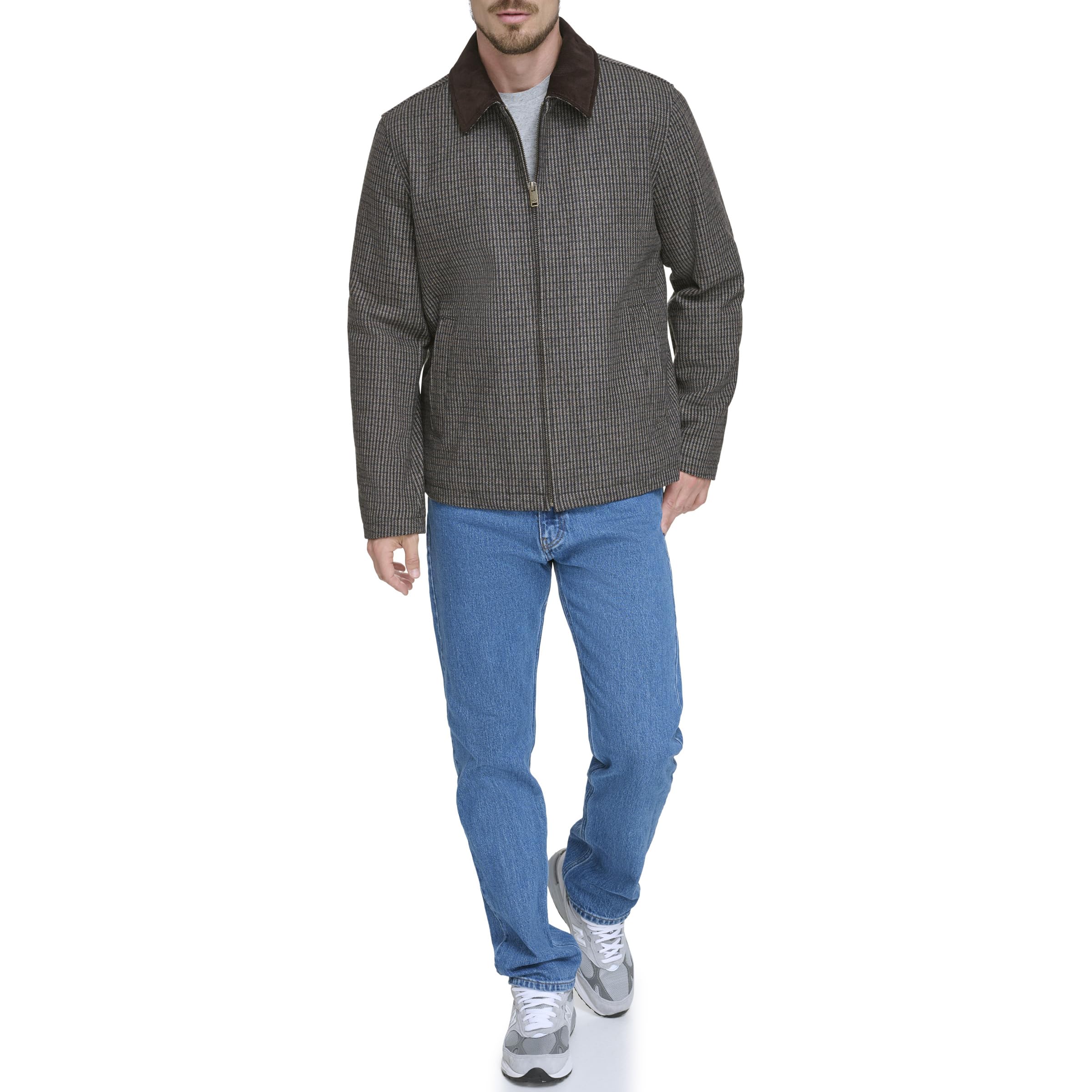 dockers Płaszcz z mieszanki wełny Mężczyźni Logan Wool Blend Open Bottom Bib Jacket