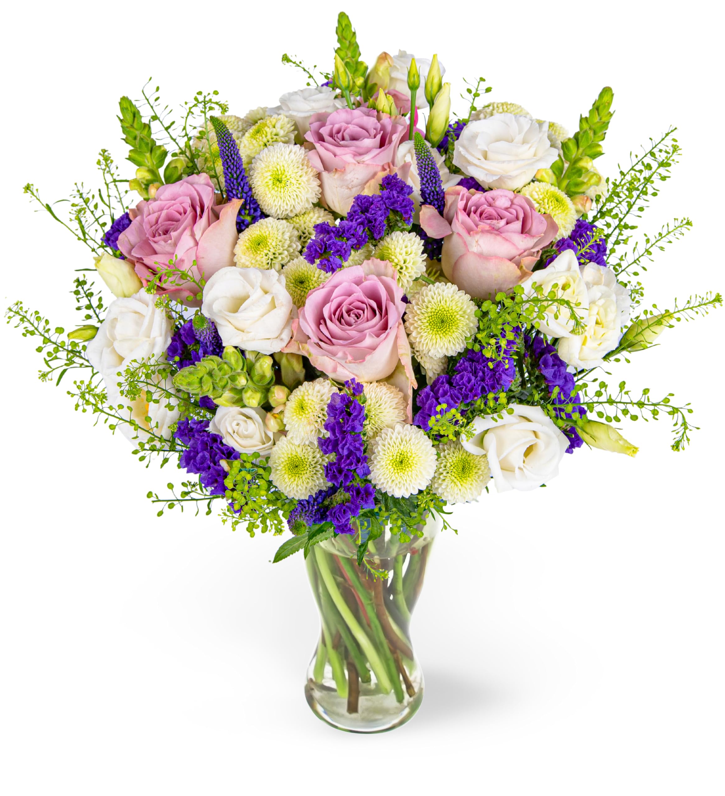 Arrangement floral frais taille L – Cadeau élégant livré à la main – Anniversaire, mariage, condoléances