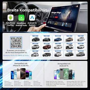 OTTOCAST Play2video Ultra 2026 Upgrade kabelloser CarPlay & Android Auto Adapter mit YouTube/Prime Video Plug & Play 4 GB + 32 GB AI Box für Fahrzeuge mit kabelgebundenem CarPlay ab 2016
