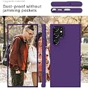 YATWIN Silicone Back Case for Samsung Galaxy S22 Ultra, Soft-Touch Phone Back Cover for Samsung Galaxy S22 Ultra - Purple gallery image