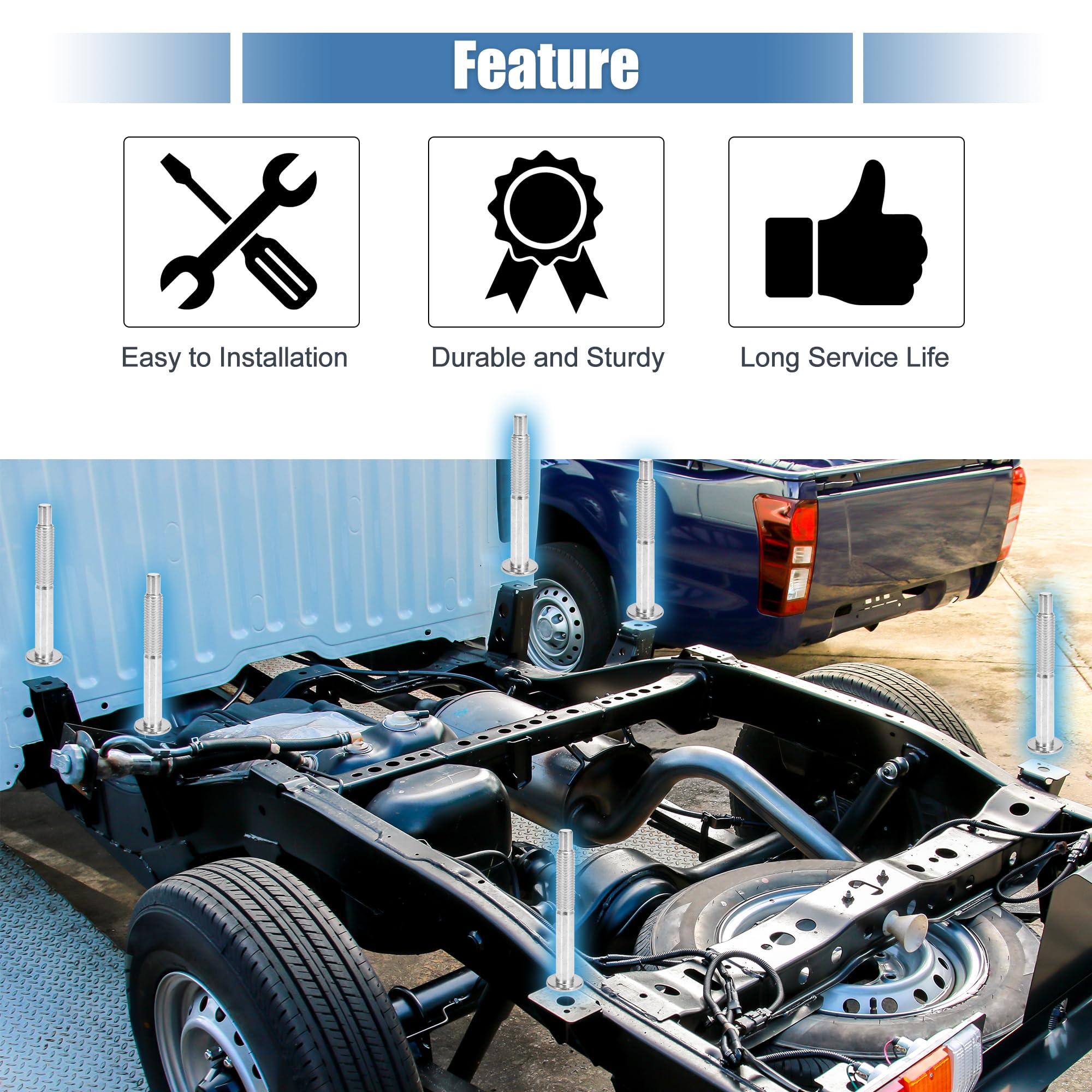 QUARKZMAN Camion Letto Montaggio Ferramenta Kit per Ford F-250 Super Duty 1999-2016