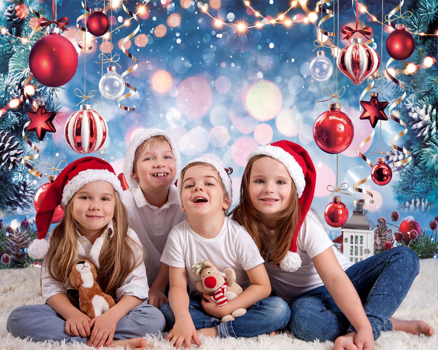 Amazon | LYCGS 10×8フィート クリスマス背景 冬の夢