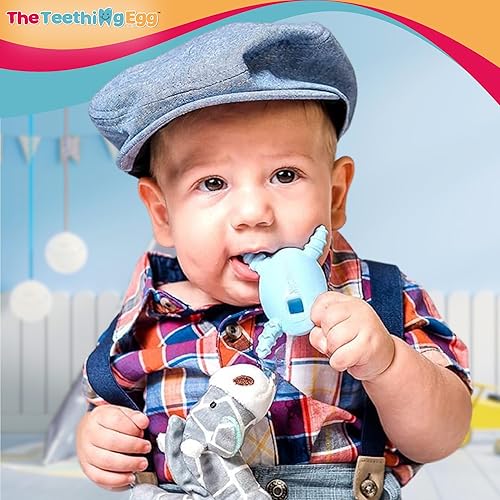 Miniatura 3 de The Molar Magician - Mordedor para bebé, juguete de dentición molar congelable para bebés, bebés y niños pequeños, fabricado en los Estados Unidos,