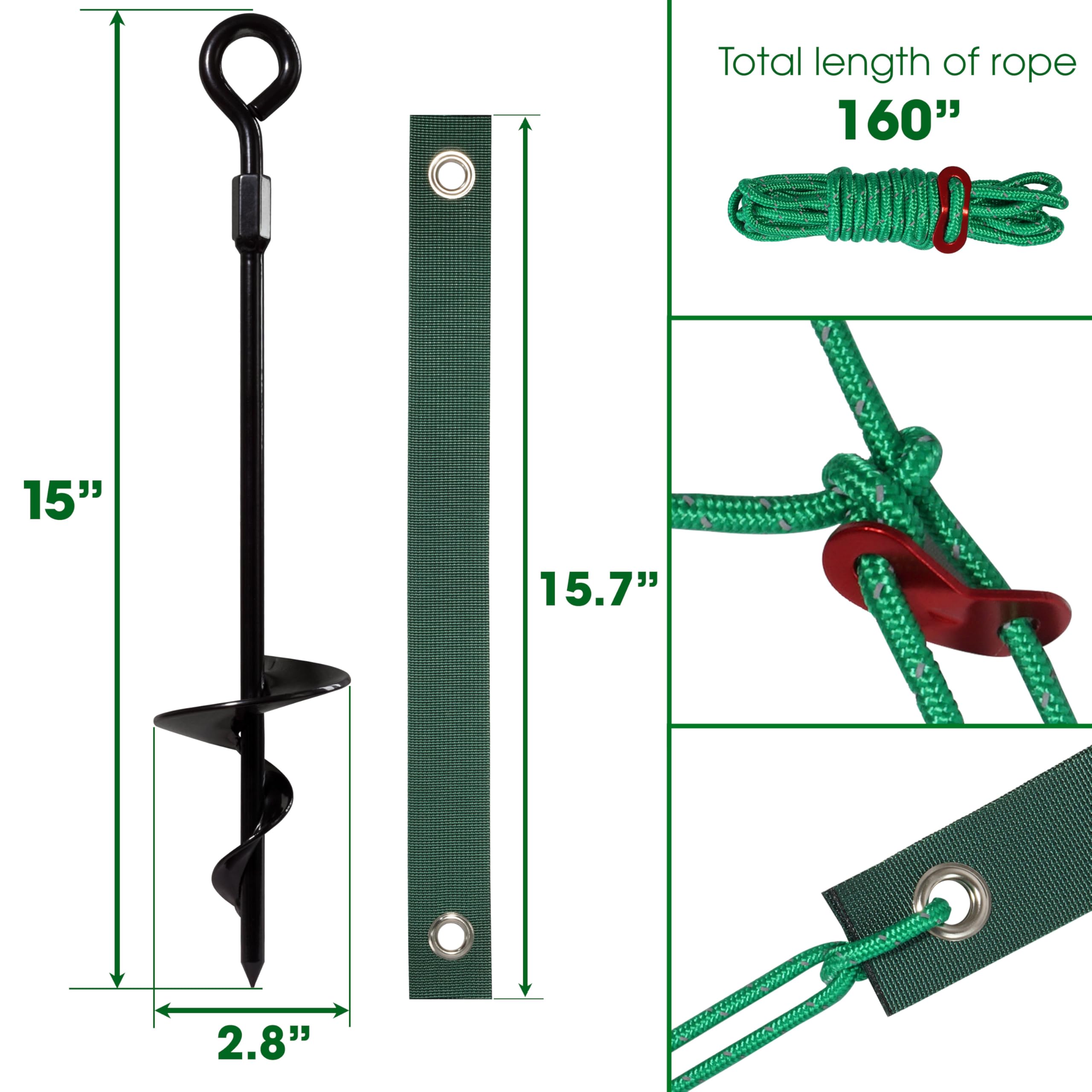 VASGOR Lot De 3 Piquets Et Supports Robustes De 40,6 Cm Pour Jeunes