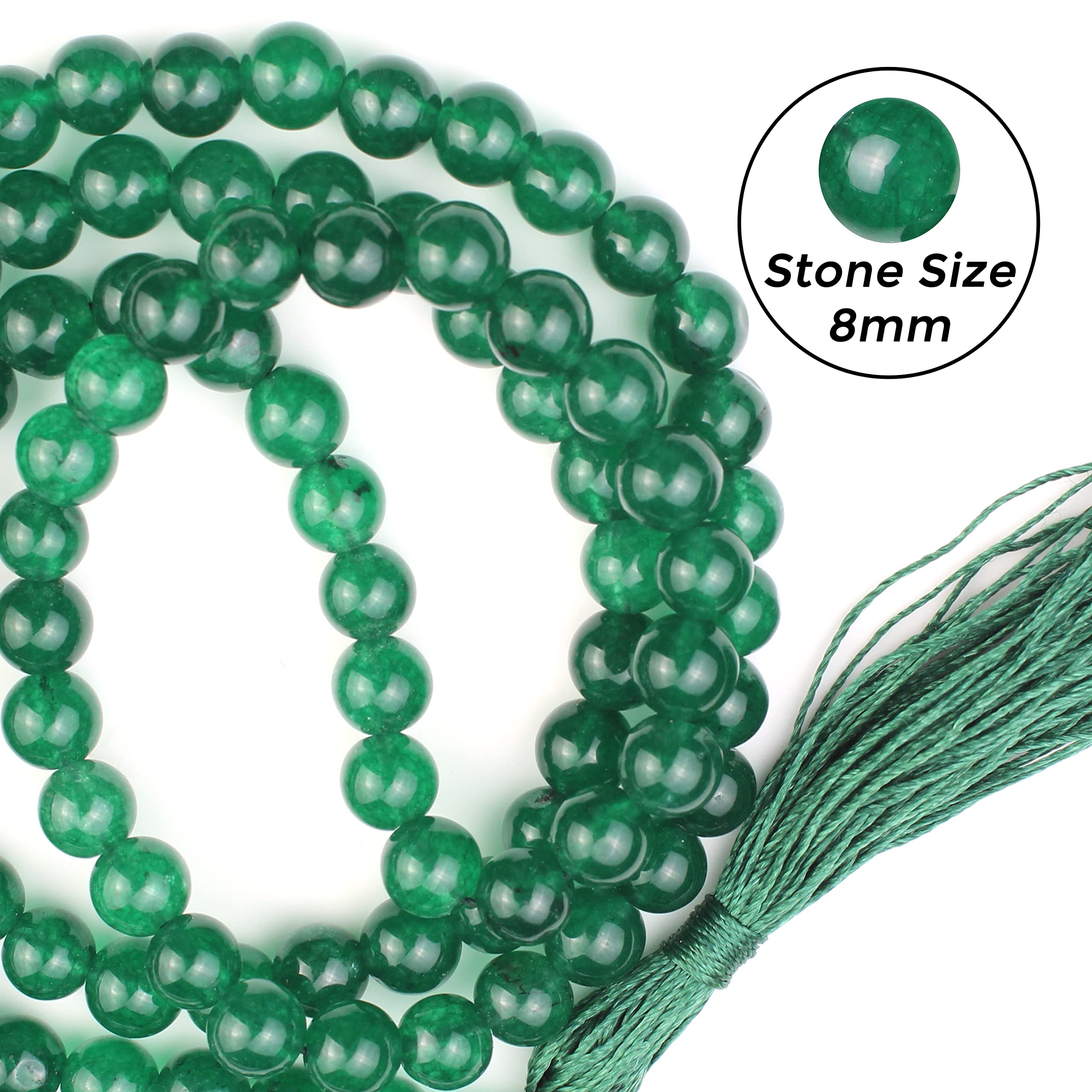 Green Jade Mala - Meditation & Spiritual Practice -9
