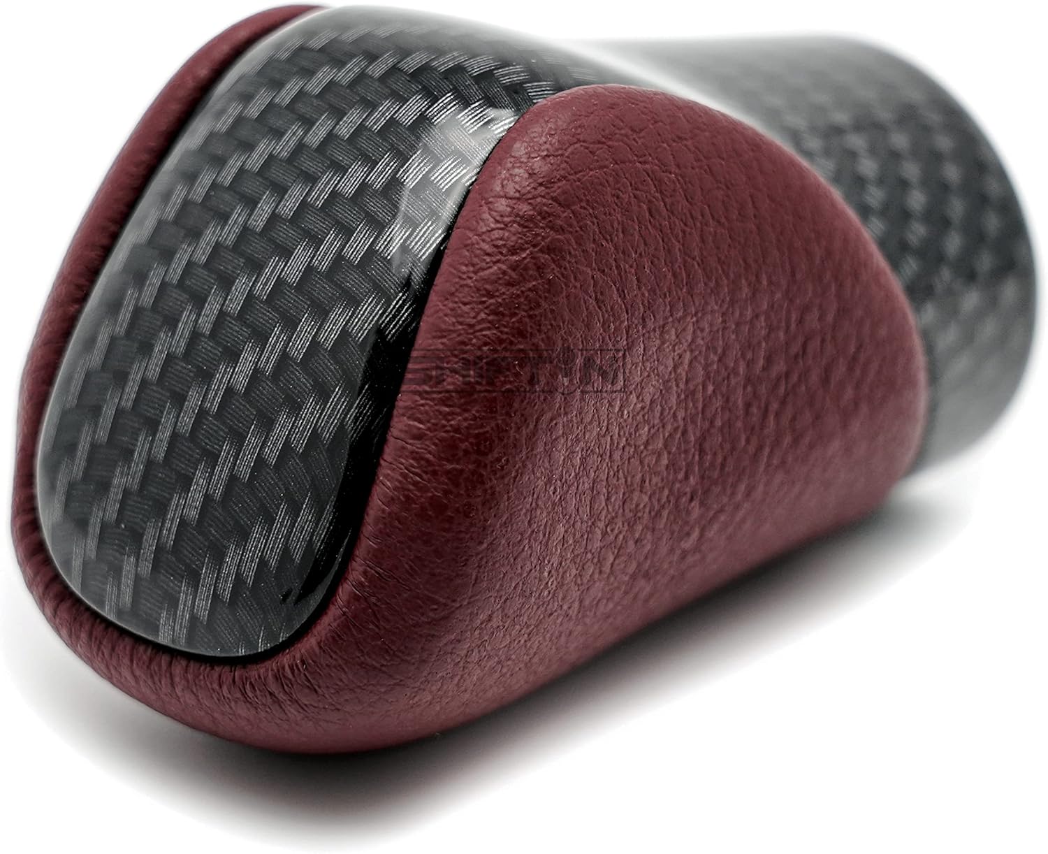 Gear Shift Knob Shifter for Lexus ES GS GX is NX RC RX 200t 300 350 3450h 450hL 350L (Rioja Red Rose/Carbon Fiber Pattern)