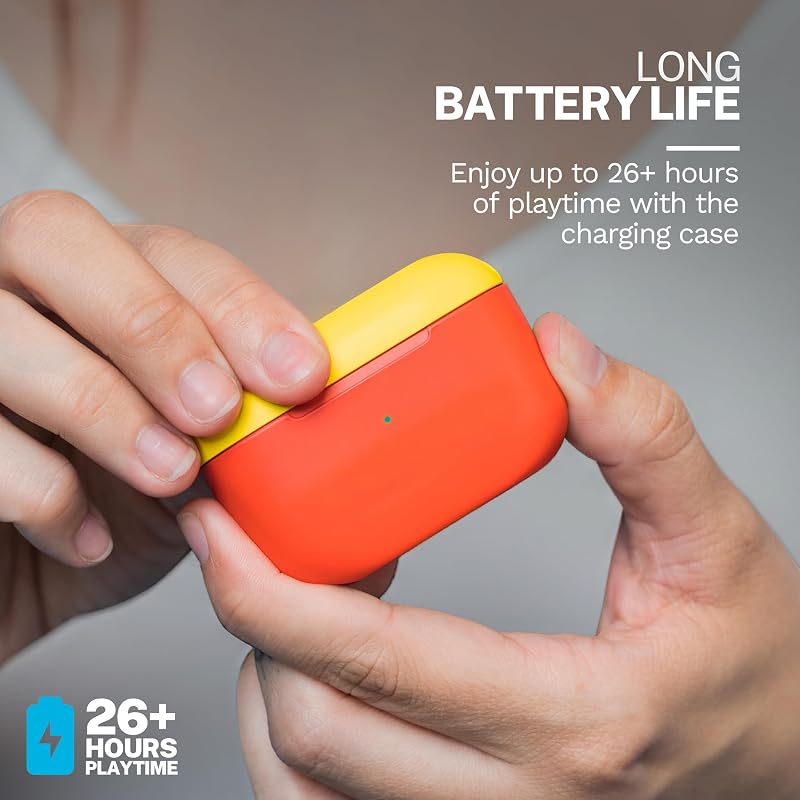 JLab Go Pop+, True Wireless Earbuds, Bluetooth 5, Dual Connect, IPX4, App Support, Confetti image 4