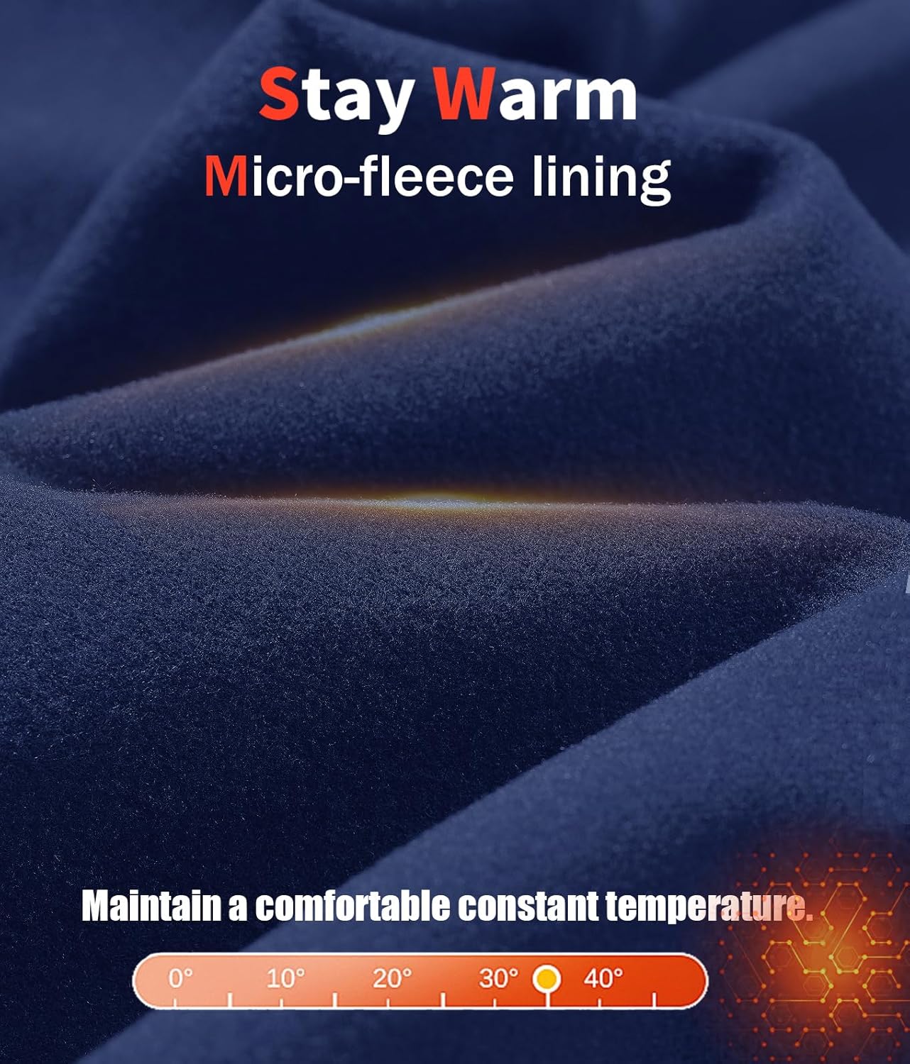 MAGCOMSEN Men's Quarter Zip Pullover Long Sleeve Sweatshirts Fleece Lined Golf Pullover Thermal Gym Workout Tops - Image 3