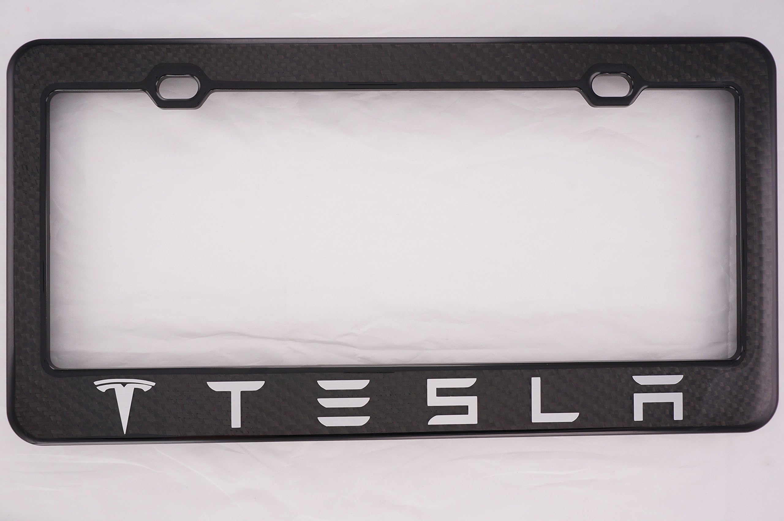 Tesla Carbon Fiber License Plate Frame